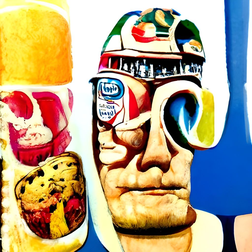 Ancient Civilization in Pop Art Style