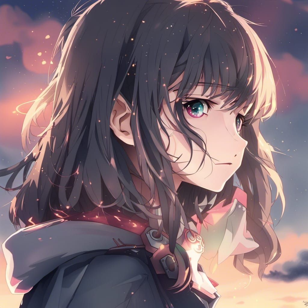 Anime Girl Profile Picture in 4K Resolution