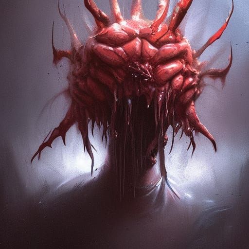 Sinister Brain Creature by Rutkowski