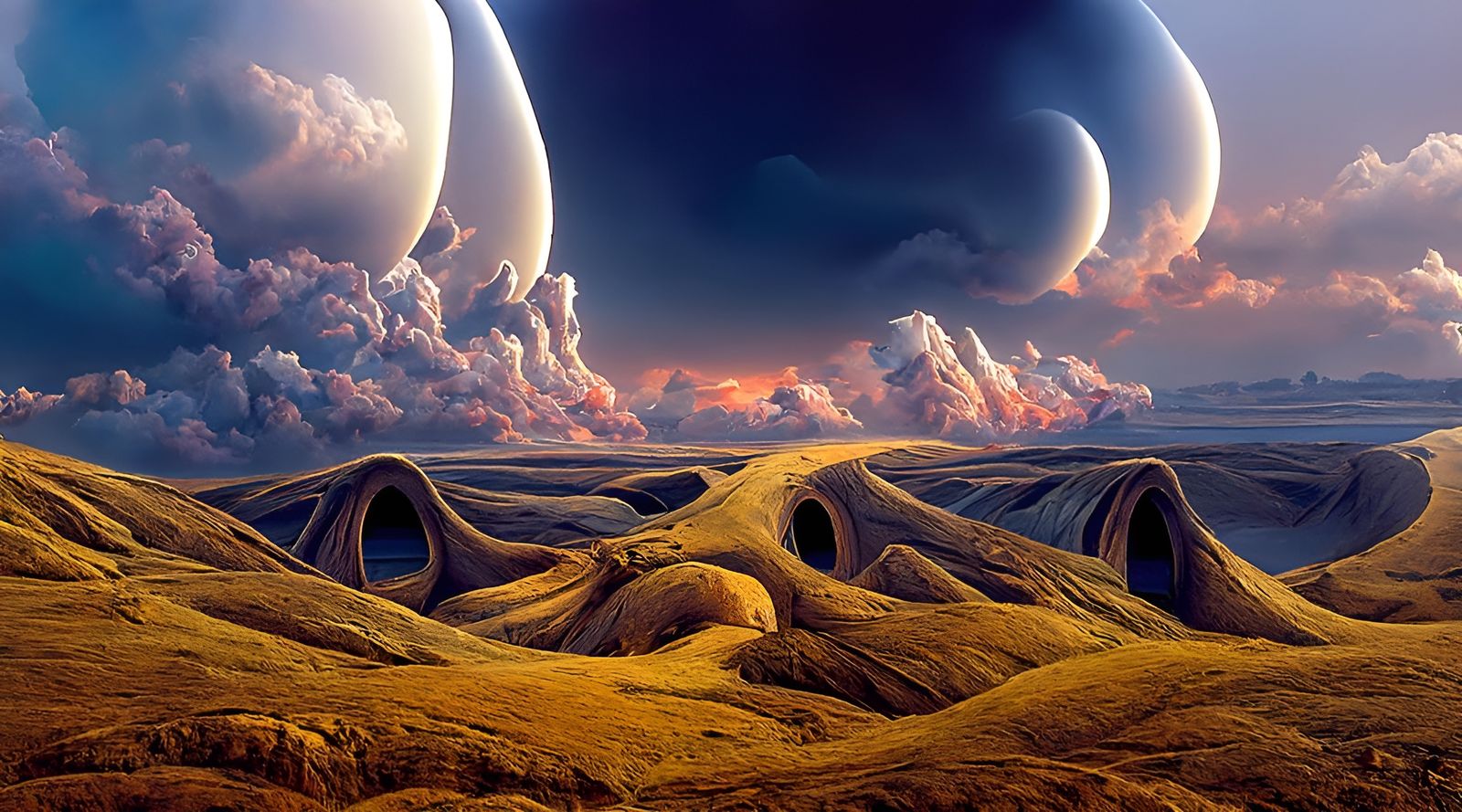 Surreal Alien Landscape Inspired by Romanticism