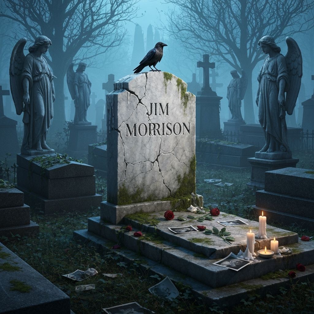 Jim Morrison's Stone in Twilight