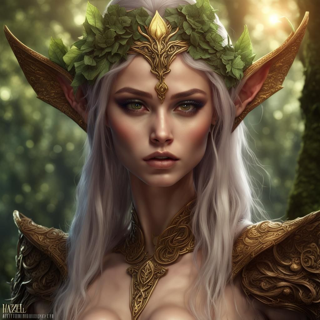 Lustrous Elf Queen in Forest Kingdom