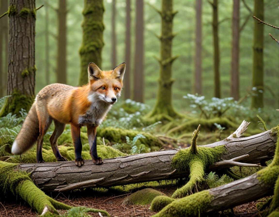 Fox in Forest