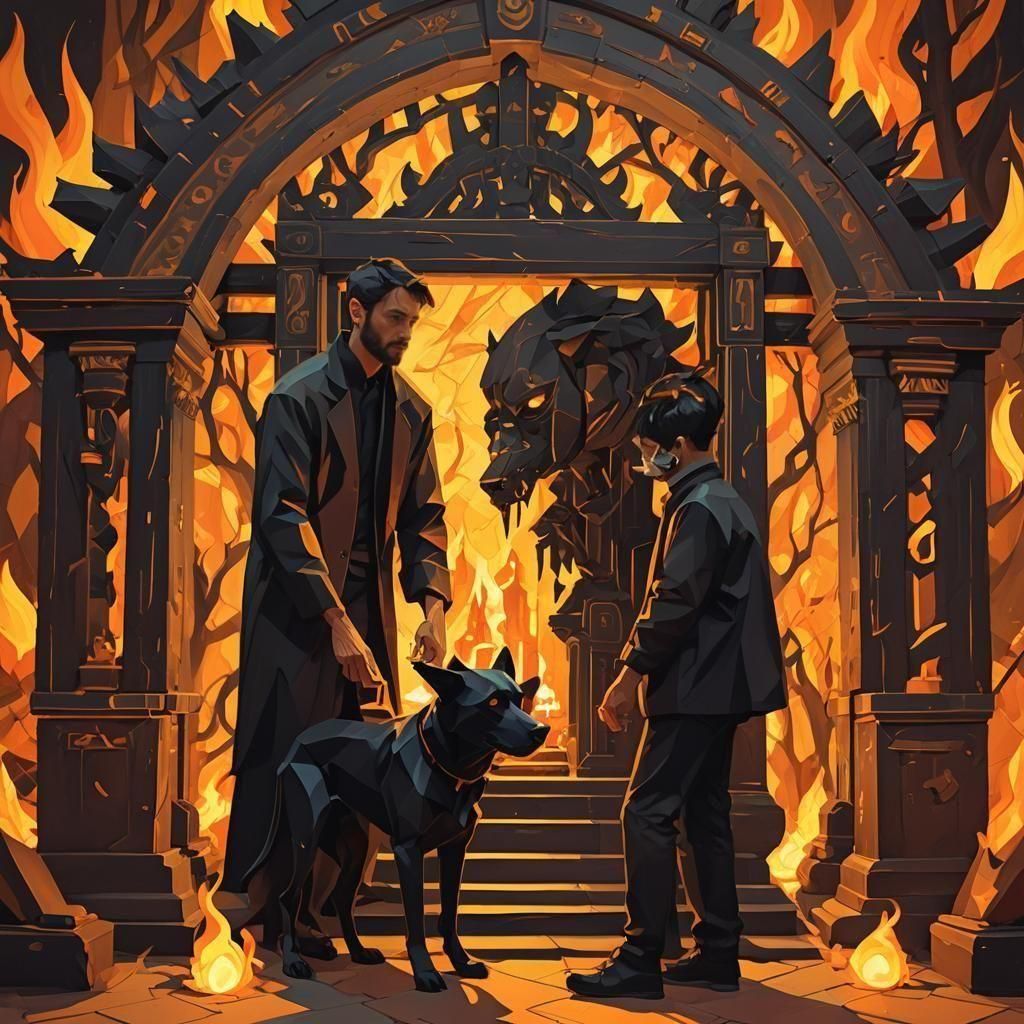 Man Transforms into Dog with Offset Techniques