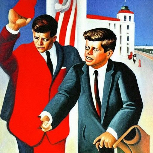 JFK in Socialist Realism Style