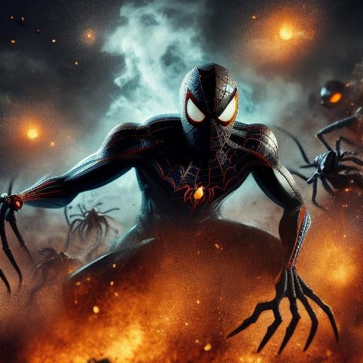 Death Spider-Man Halloween Comic Book Style