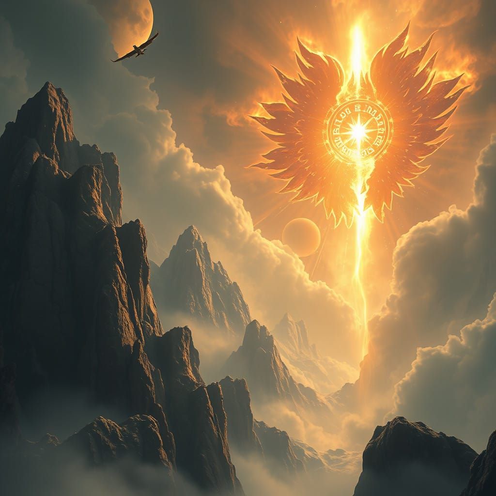 Epic Digital Portrait of Divine Unity