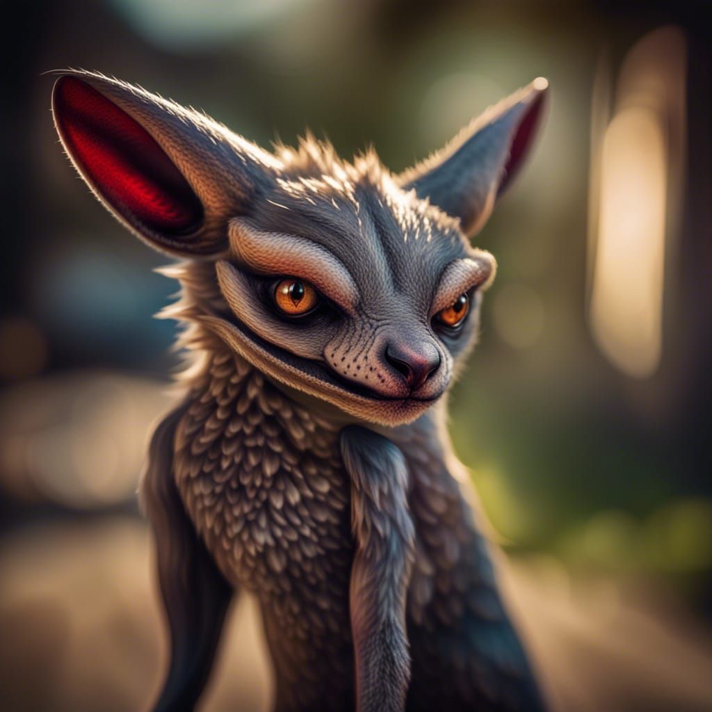 Detailed Professional Photograph of a Chupacabra