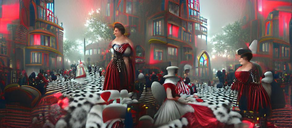 The Queen of Hearts wonderland