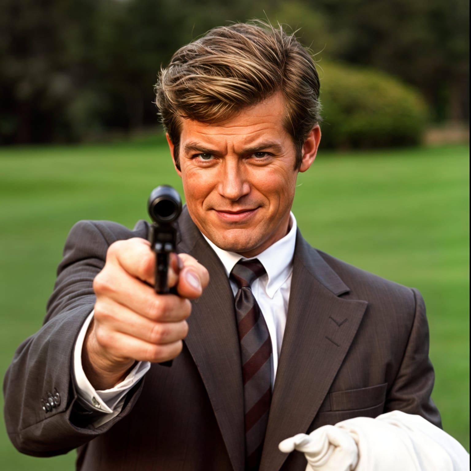 Arrogant Golf Villain Digital Portrait