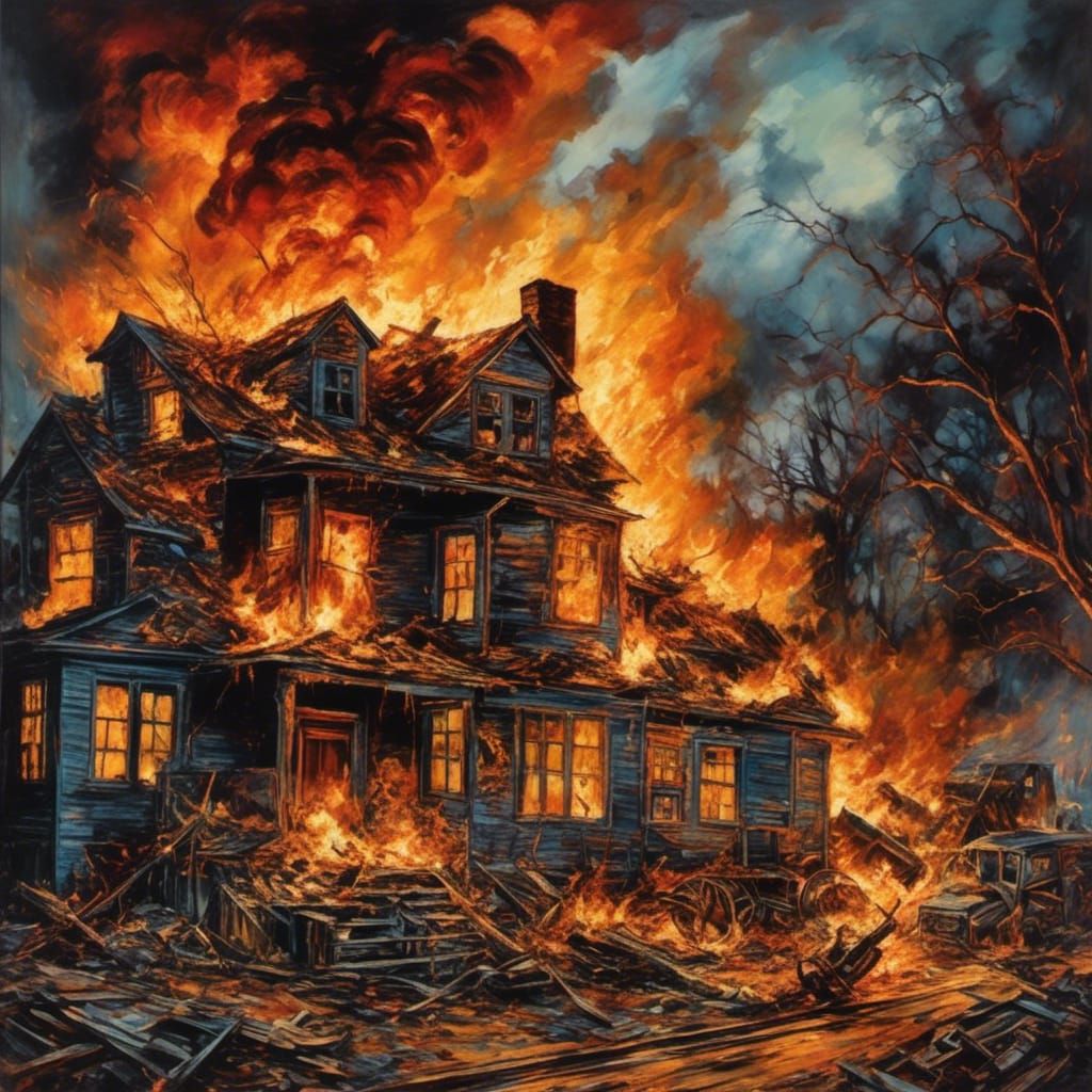 Fiery Feline Rage: American Shorthair Cat in Chiaroscuro