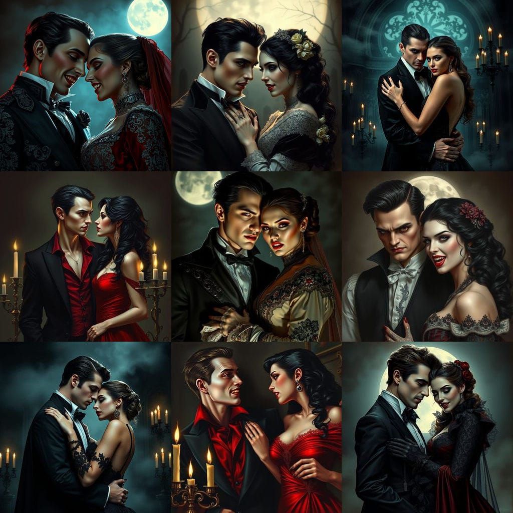 Eternal Vampire Lovers in Gothic Romance