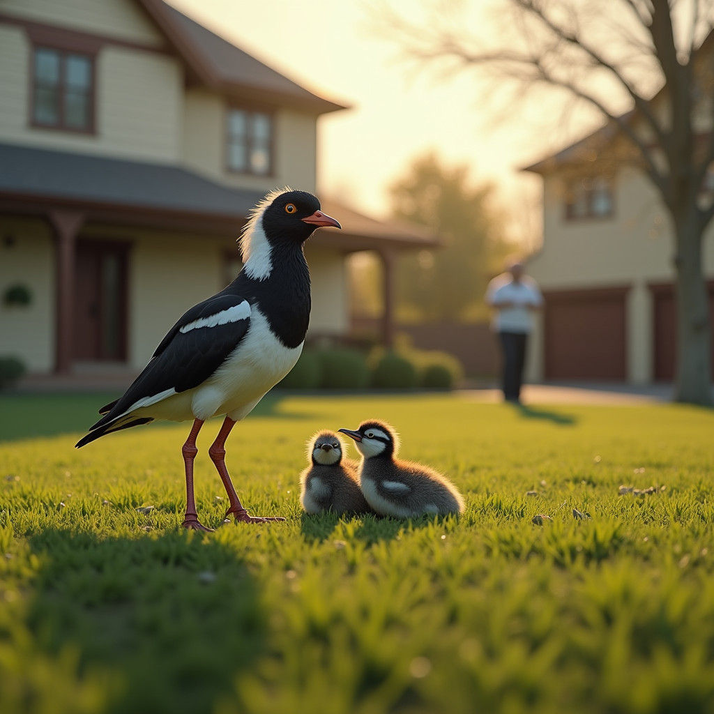 Lapwing Protects Chicks in Hyper-Realistic 3D Scene