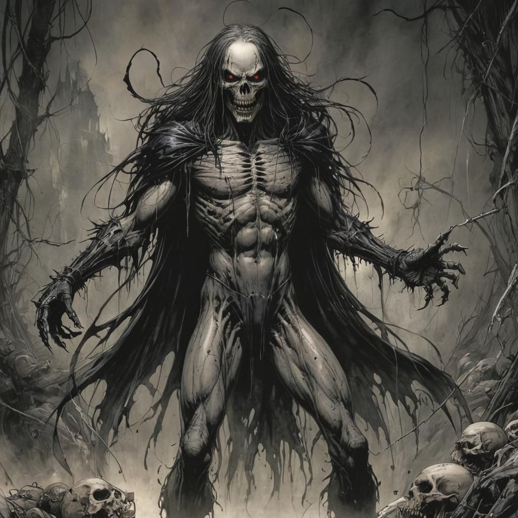 Grimdark Comic Book Art Illustration