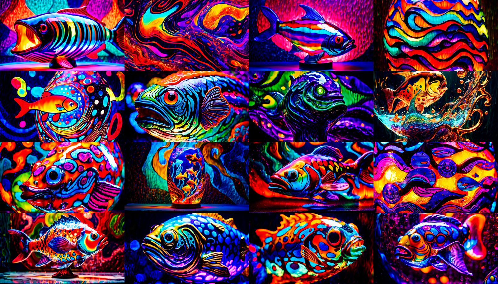 Interactive Fish Lava Lamp