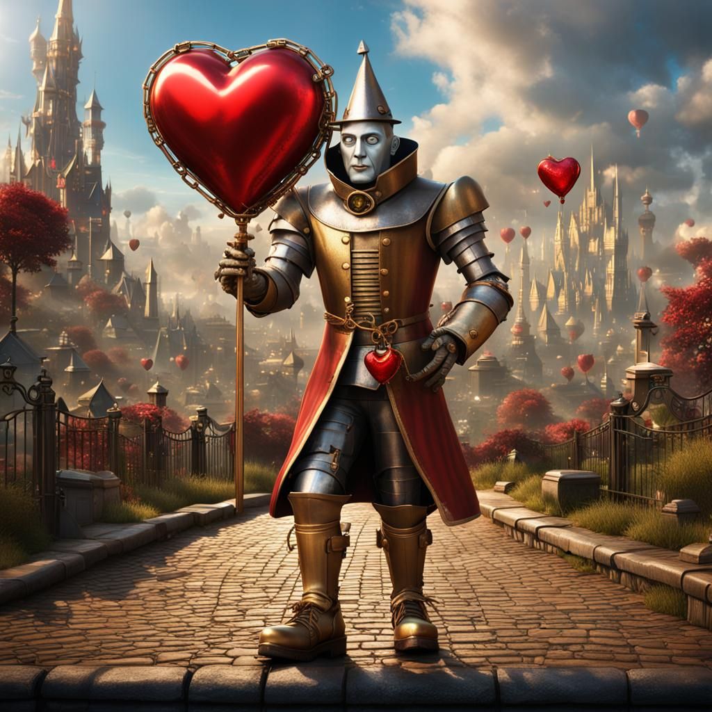 Steampunk Wizard of Oz Tin Man with Clock