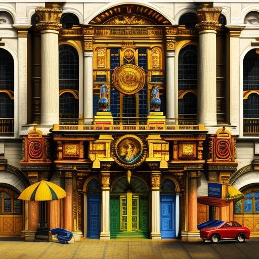 Hyperrealistic Bismuth Crystal Formation in Vivid Colors