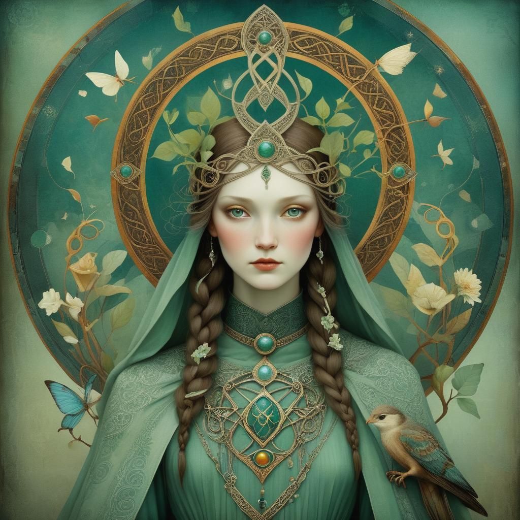 Brigid: Celtic Goddess in Fairytale Style