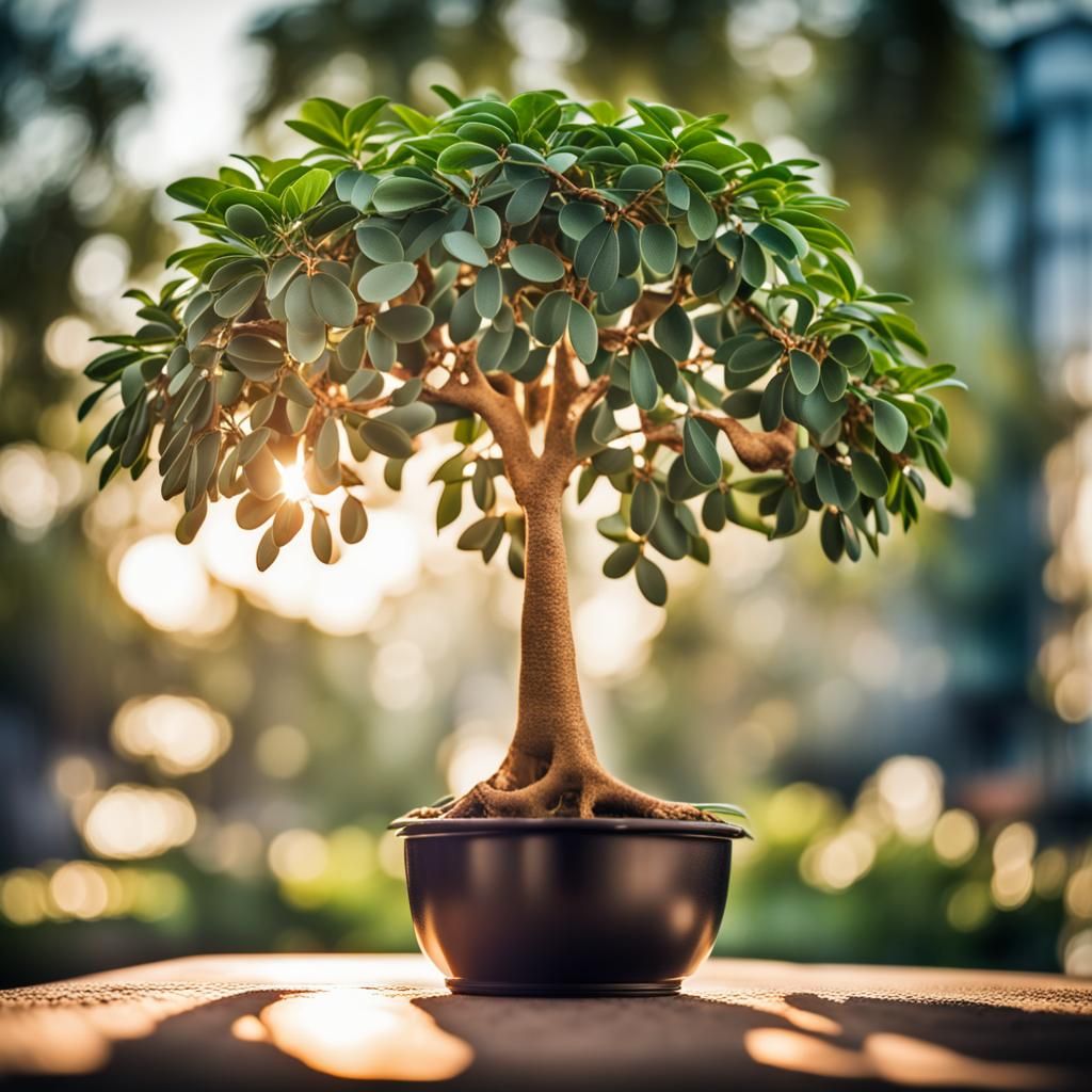 Lush Money Tree in Natural Light, Professional Photography