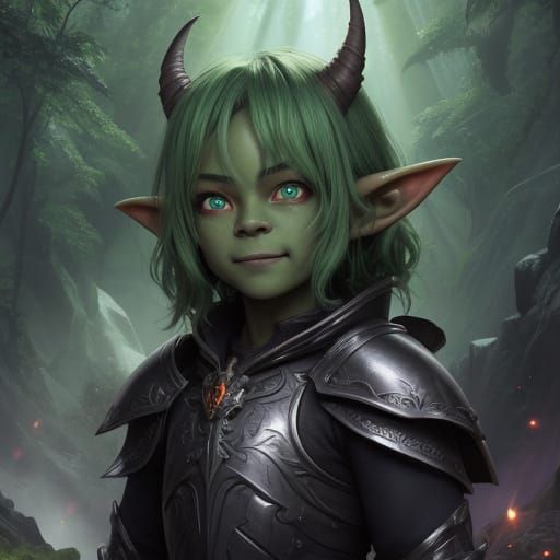 Mischievous Goblin Dragon with Spectral Wings