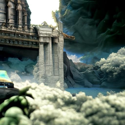 Detailed Matte Painting: The Burden of Godhood