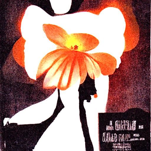 Girl in Garden: Film Noir Poster Art