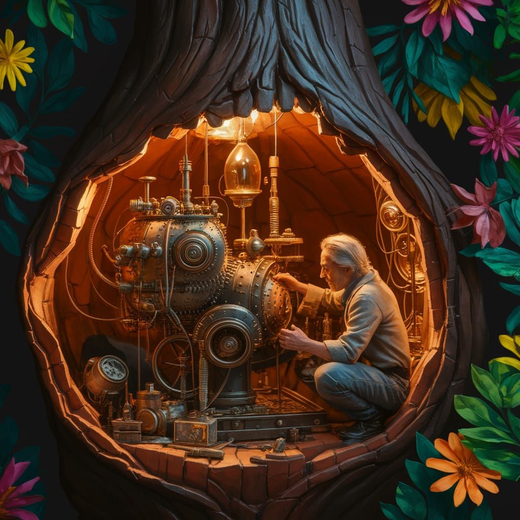 Steampunk Inventor Unveils Fantastical Machine Inside Enchan...