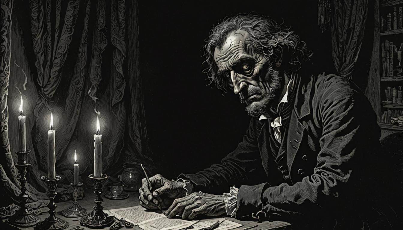 Dark Figure Injects Needle: Gustave Doré and Greg Rutkowski ...