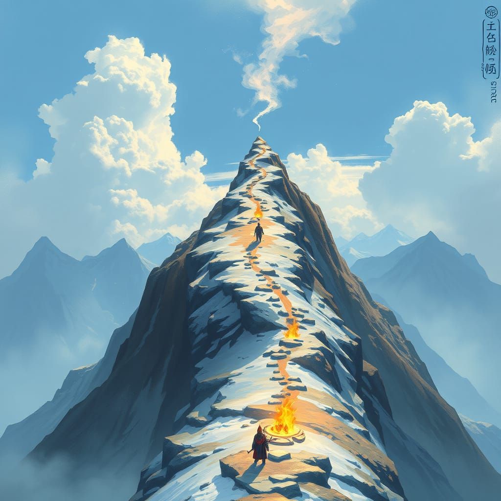 Ancient Forge Amidst the Thin Air of Skyforge Pass