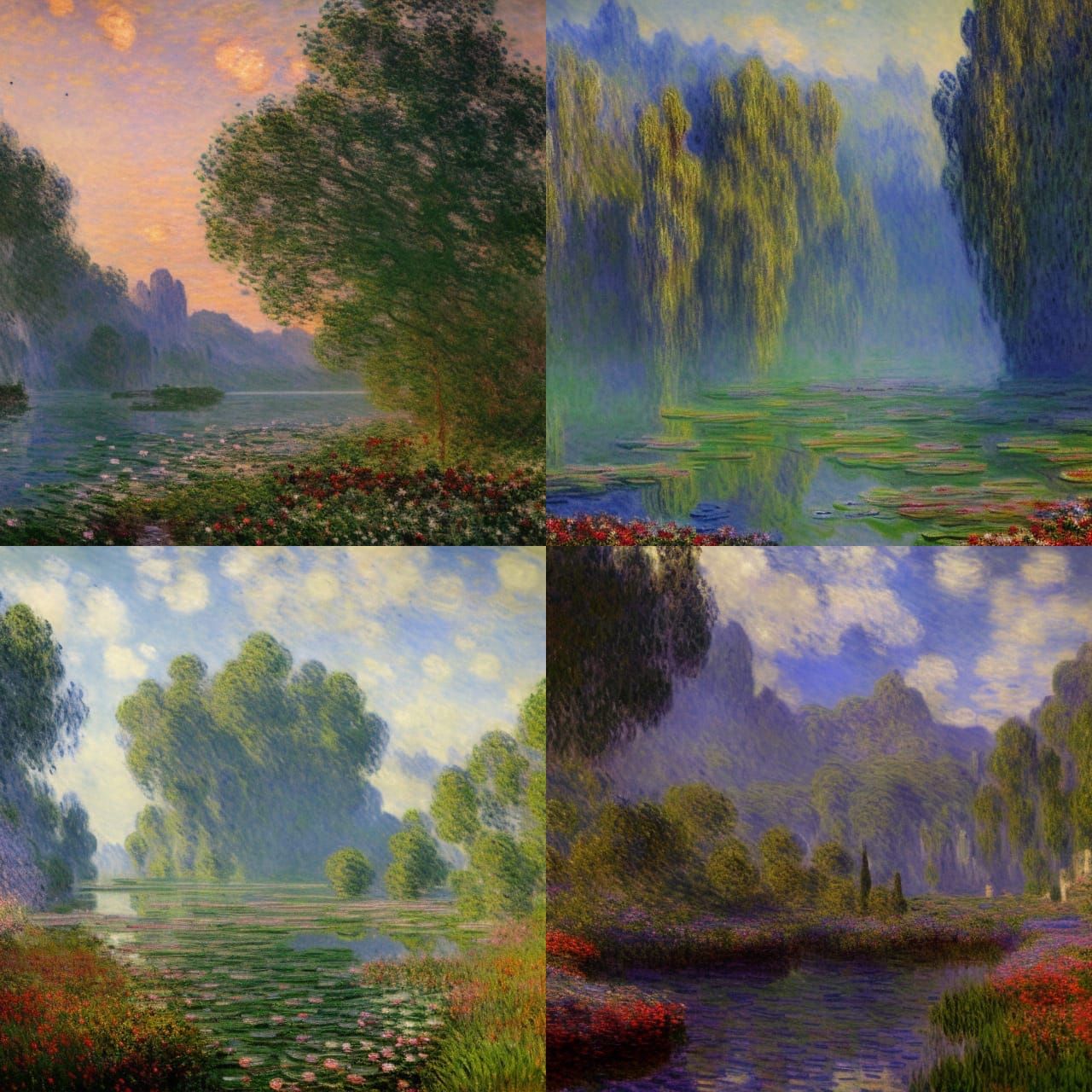 Beautiful Landscape in Impressionist Style