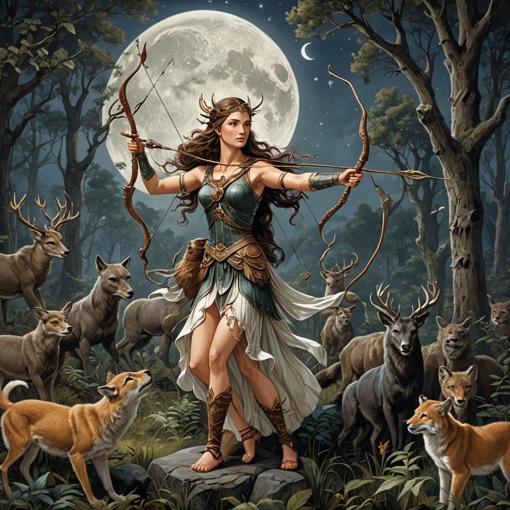 Artemis, Moon Goddess, Protector of Nature