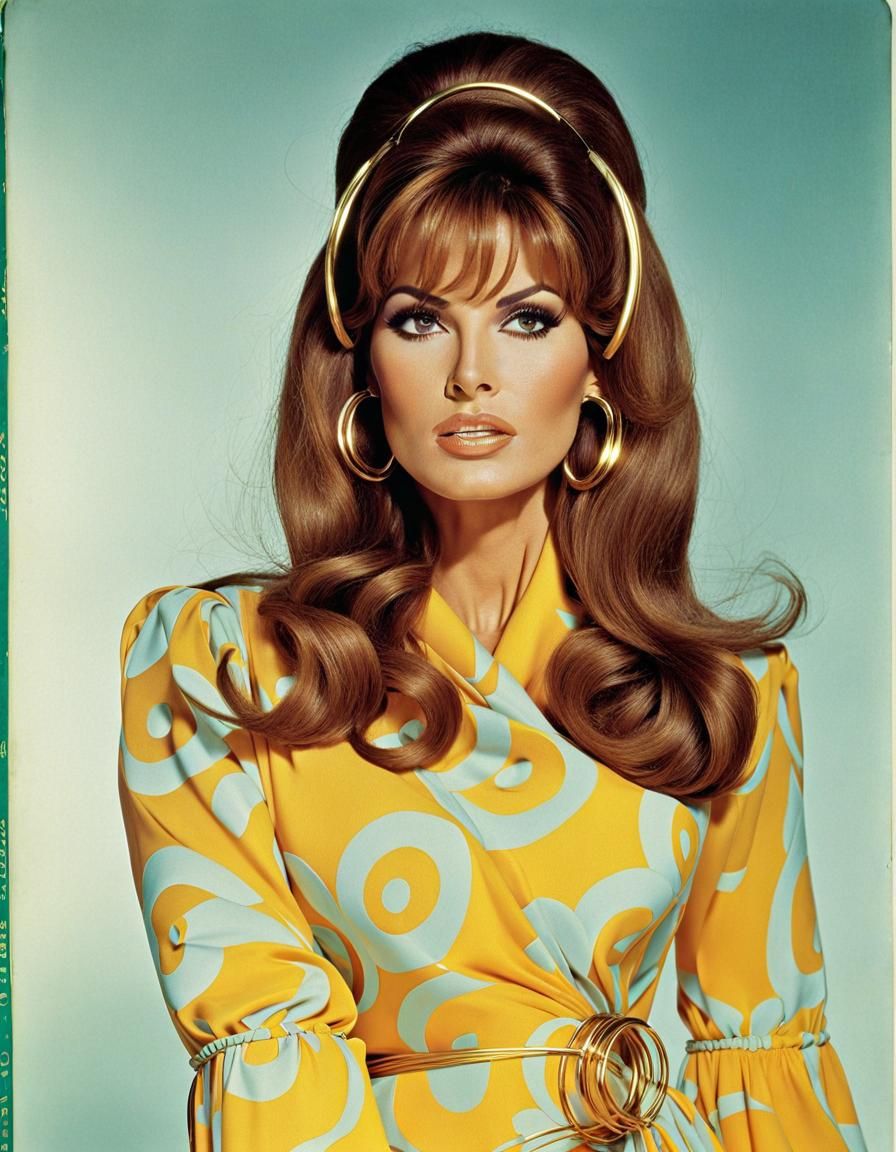 Raquel Welch in Groovy 1960s Portrait