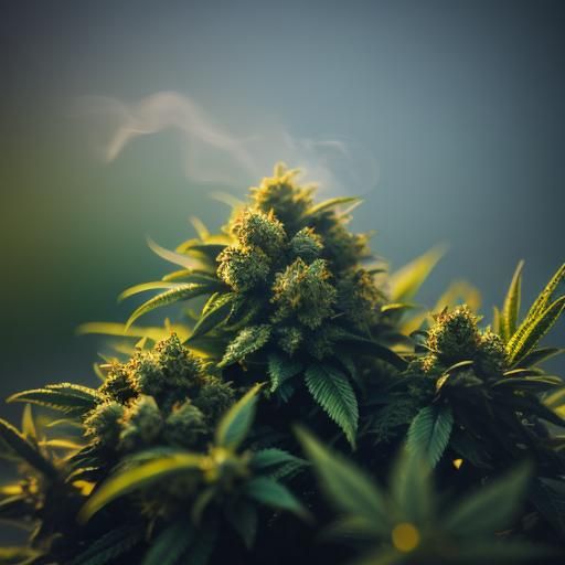 Cannabis Smoke in Sharp Focus Photography