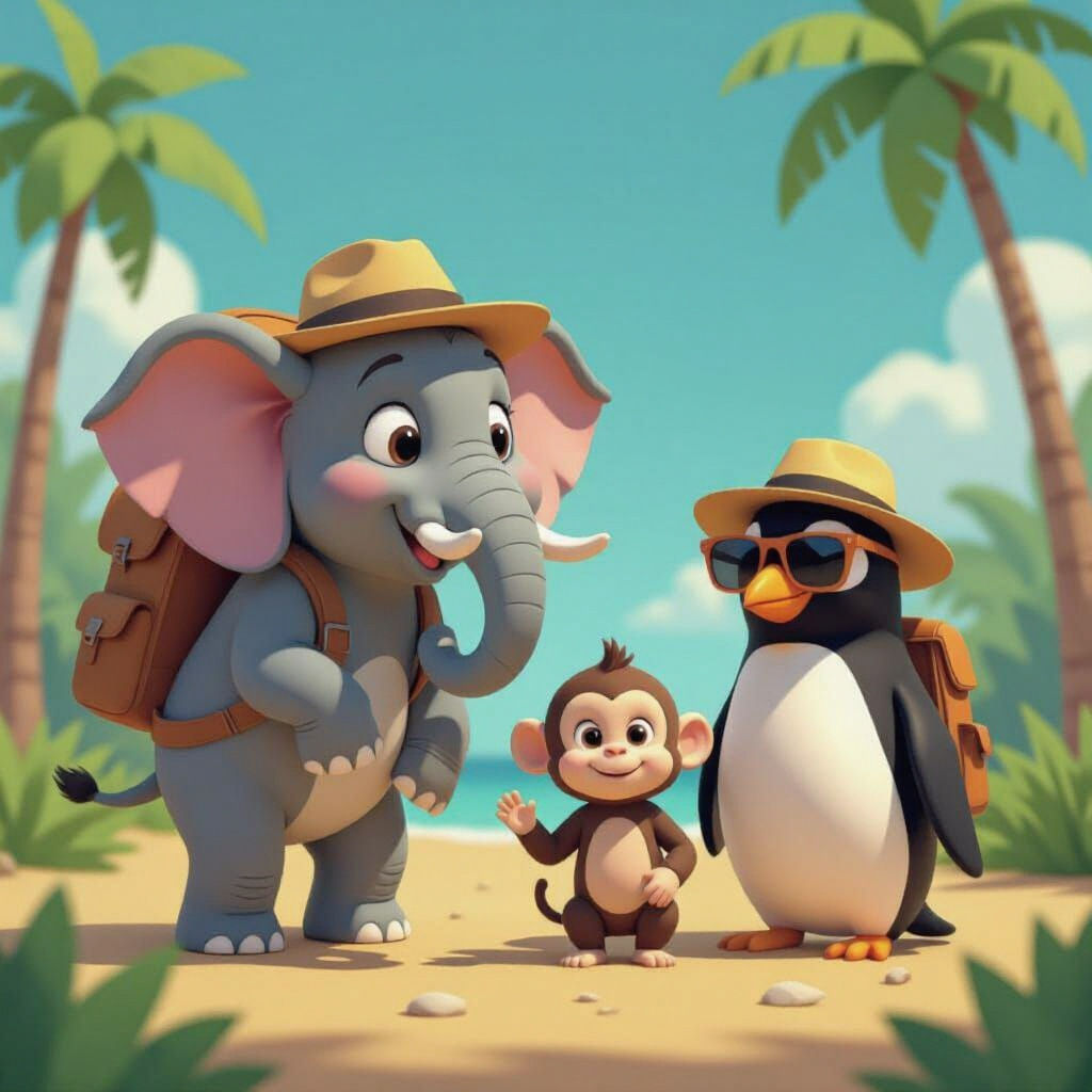 Pixar Style Animal Matching Worksheet