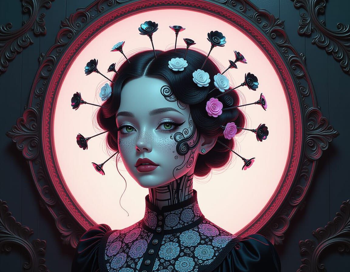 Automatron Audrey's Wirish Whirlington Hair Mirrored in Craz...