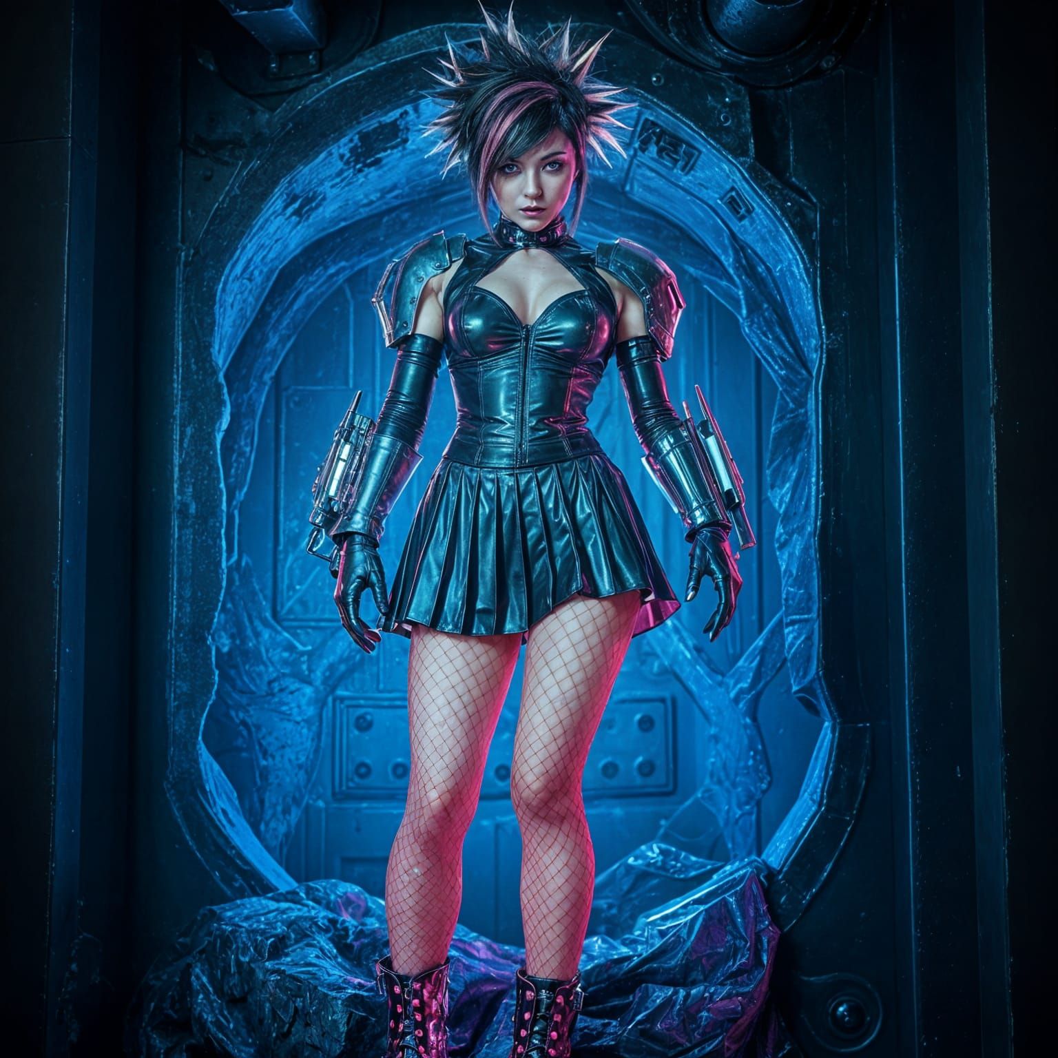 Cyber Goth Goddess Emerges from Mold