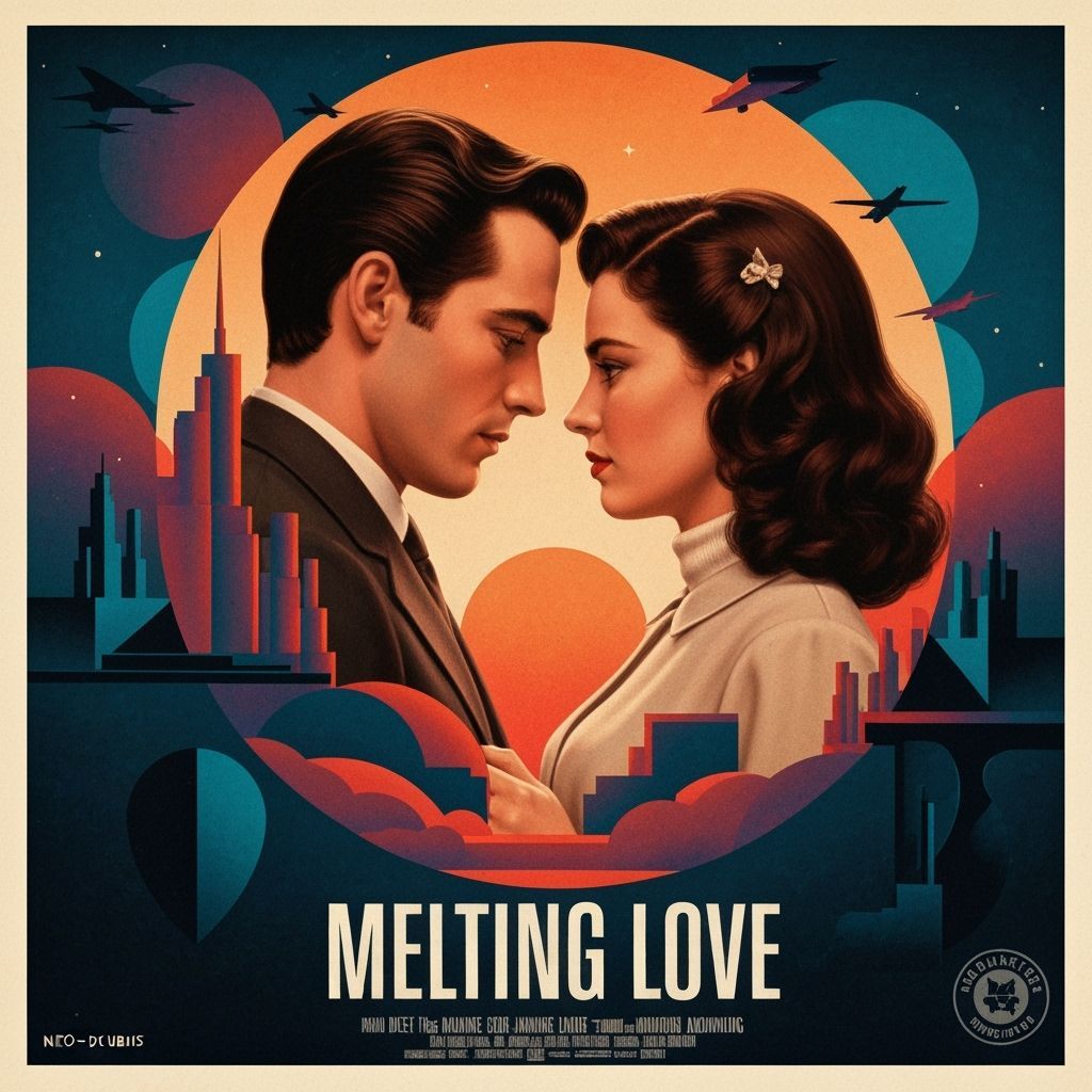 Melting Love: Art Deco Surreal Dreamscape