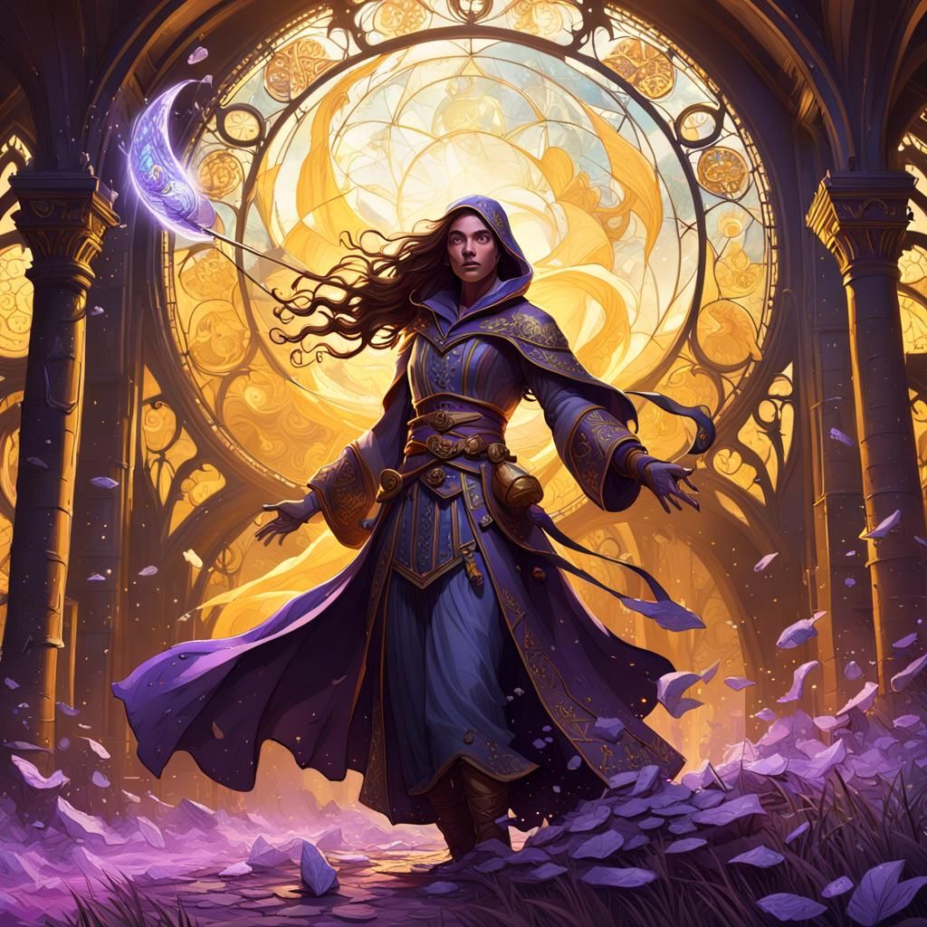 Dark Fantasy Storybook Illustration in Deep Color