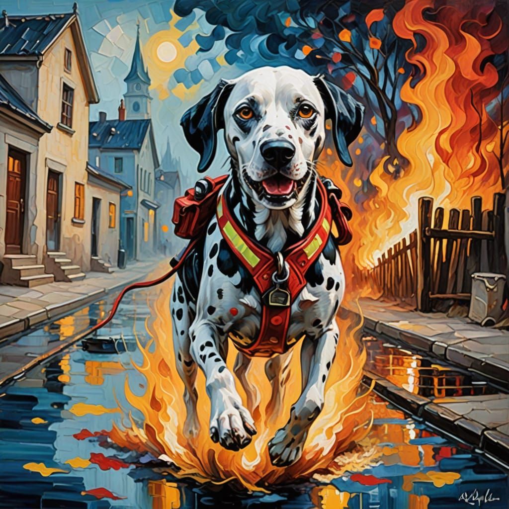 Heroic Dalmatian Firefighter Rescues Child in Blaze