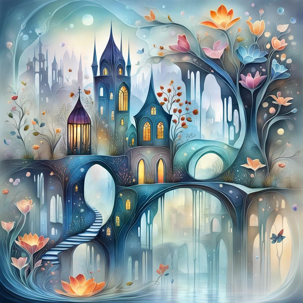 Fantasy cityscape