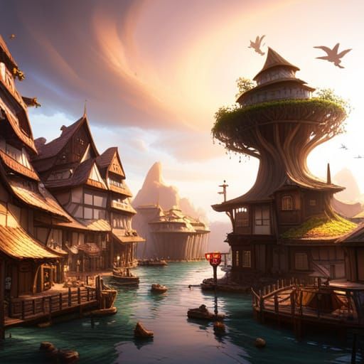 Giant Village in the Great Tree of Life