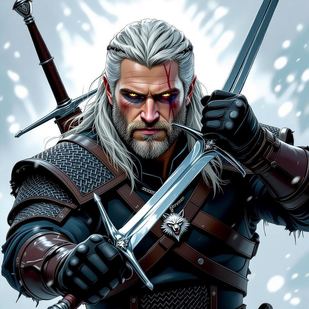 Geralt of Rivia: Liam Hemsworth Battles with Sword
