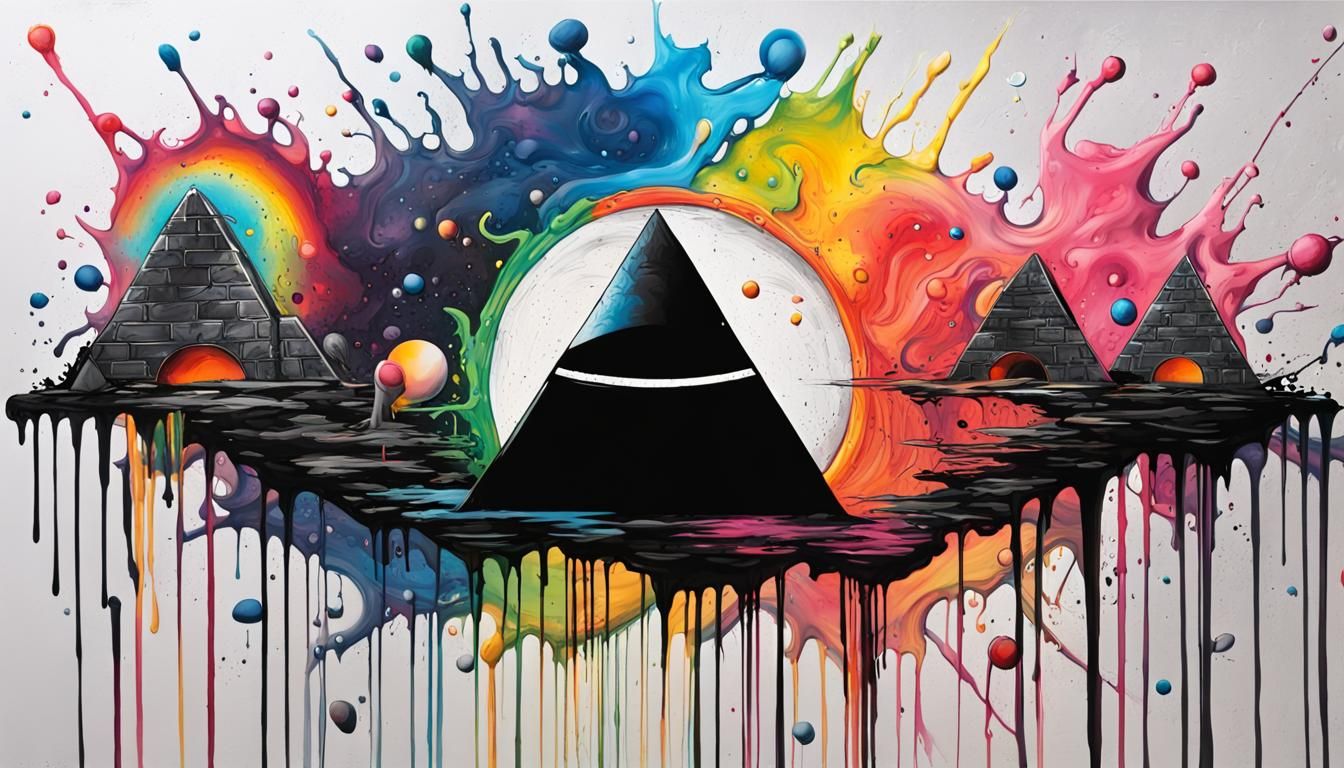 Dark Side of the Moon Graffiti Art