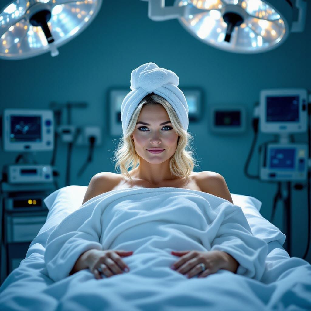 Hospital Scene in Impasto Style