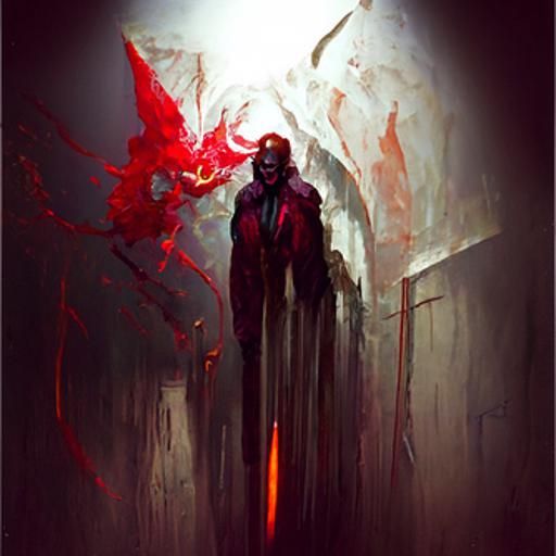 Sinister Entrance to Hell in Dark Fantasy Style