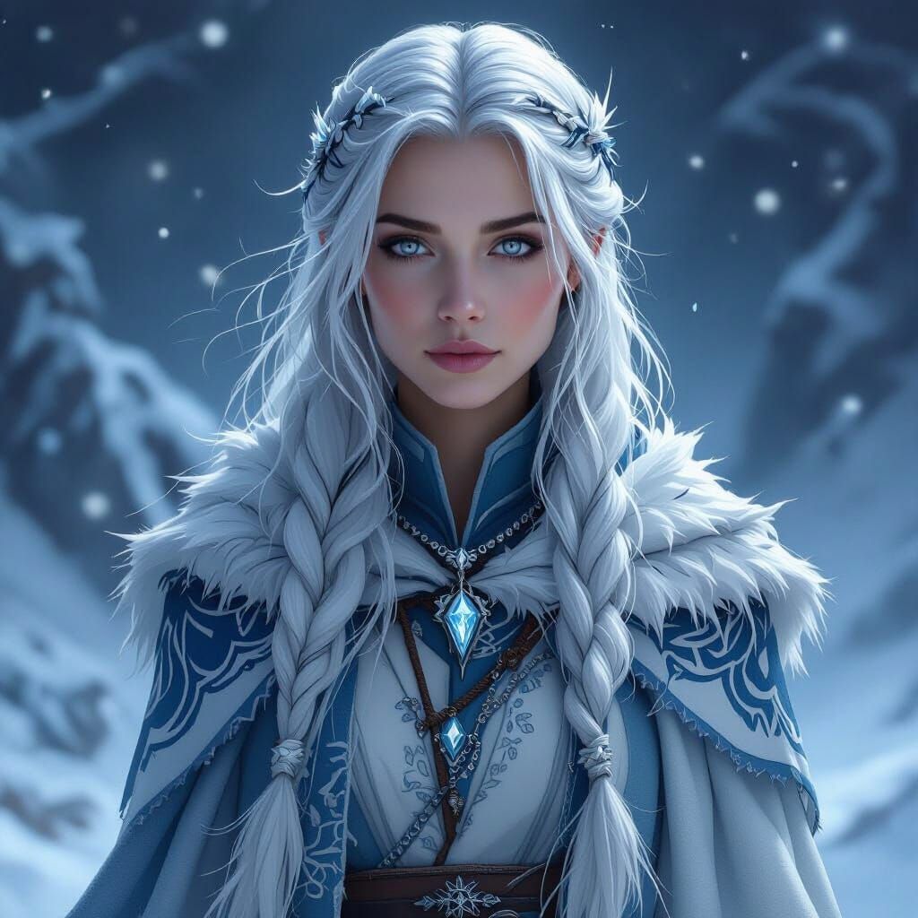 Kaelen Drifthorn: Tidecaller of Frostveil in Dark Fantasy St...