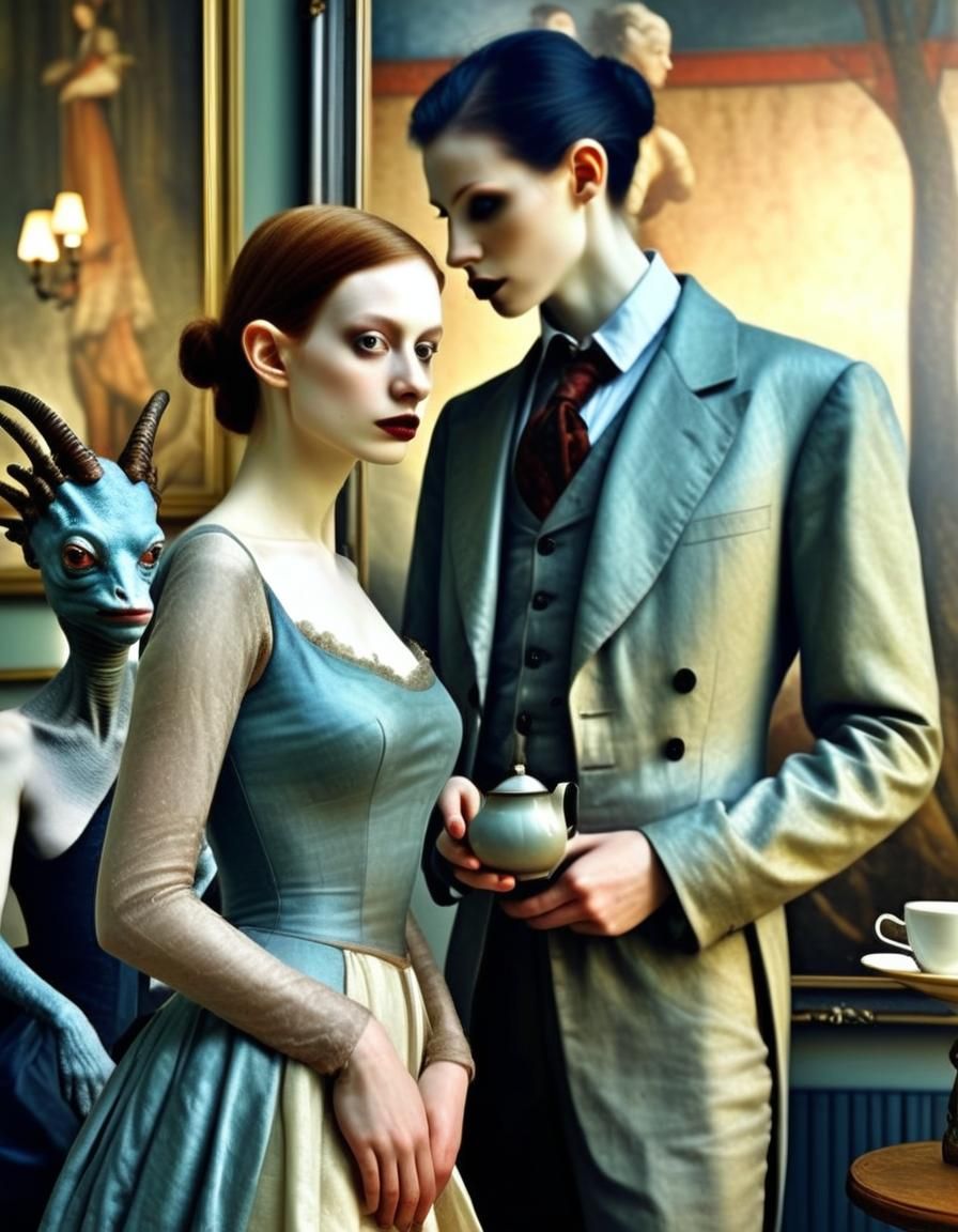 'will talk about it at home' and the nice Alien lady just has to make contact with them...