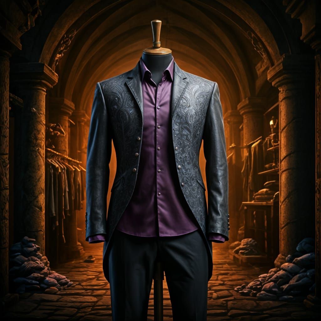 Drow Noble Outfit: Medieval Fantasy Fashion