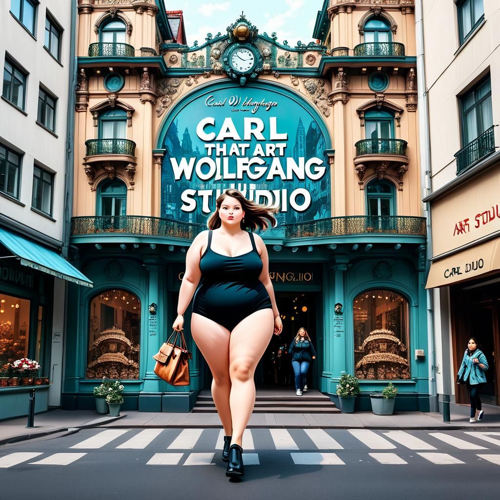 Carl Wolfgang Art Studio in Elaborate Cityscape