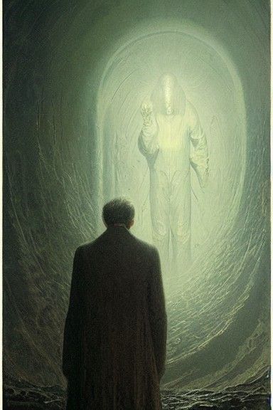 Dramatic Father Portrait in Gothic Fantasy Style